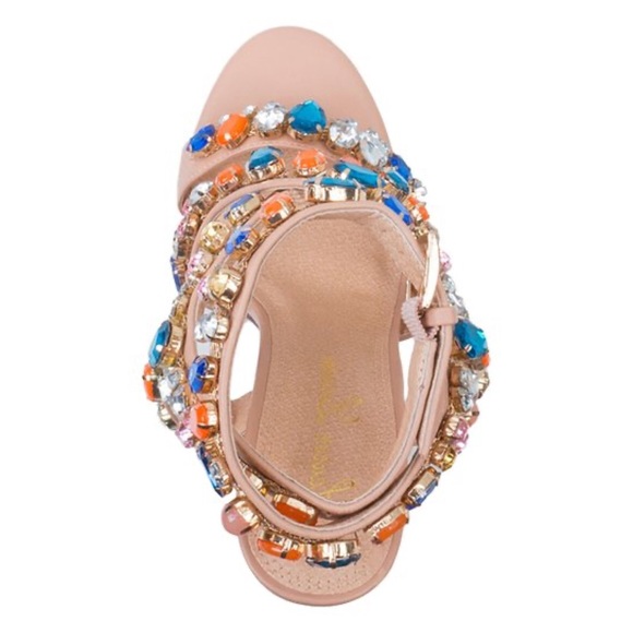 FOUND 🥰 ISO ✨💎 Lauren Lorraine Larissa Strappy Rhinestone Embellished Heels ✨💎😍 - Picture 4 of 10
